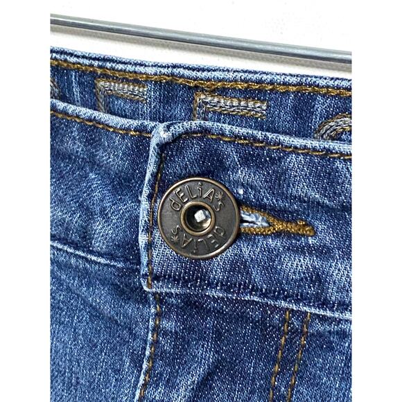Delias Reese Bermuda Jean Shorts Juniors 11/12 Vintage Y2K Casual Preppy Stretch - Picture 5 of 11